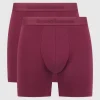 Neu ✔️ Bruno Banani Trunks Mit Stretch-Anteil Im 2er-Pack Modell ‘Long Life’ – Bordeaux Rot ✨ 10