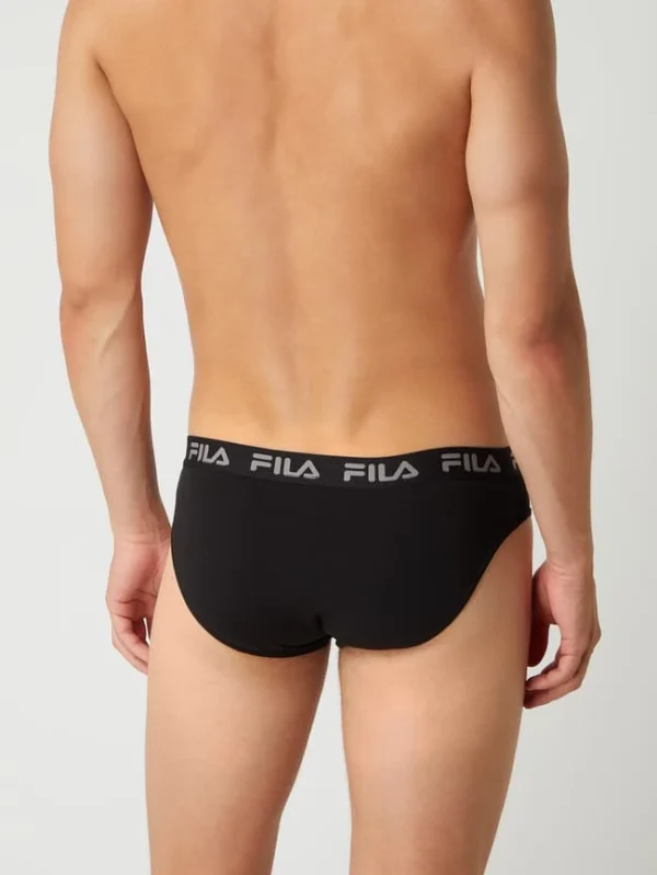 Aktion ? FILA Slip Mit Stretch-Anteil Im 2er-Pack – Schwarz ? 5