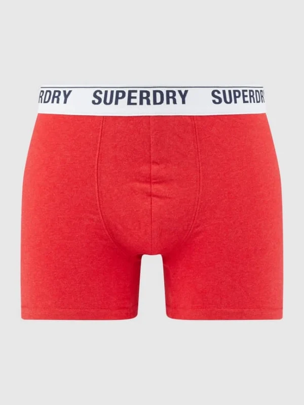 Coupon ⭐ Superdry Trunks Mit Stretch-Anteil – Rot Meliert ? 1