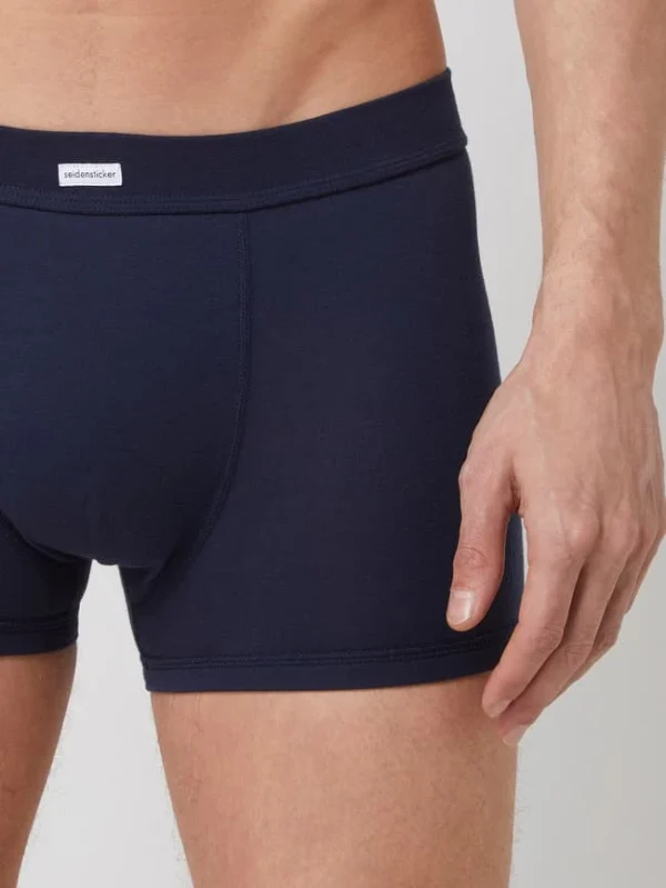 Bester Verkauf ✔️ Seidensticker Trunks Aus Baumwolle – Marineblau ✨ 3