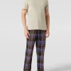 Blitzangebot ? Schiesser Pyjama-Hose Mit Glencheck-Muster Modell ‘Mix + Relax Hose Lang’ – Dunkelbraun ? 17
