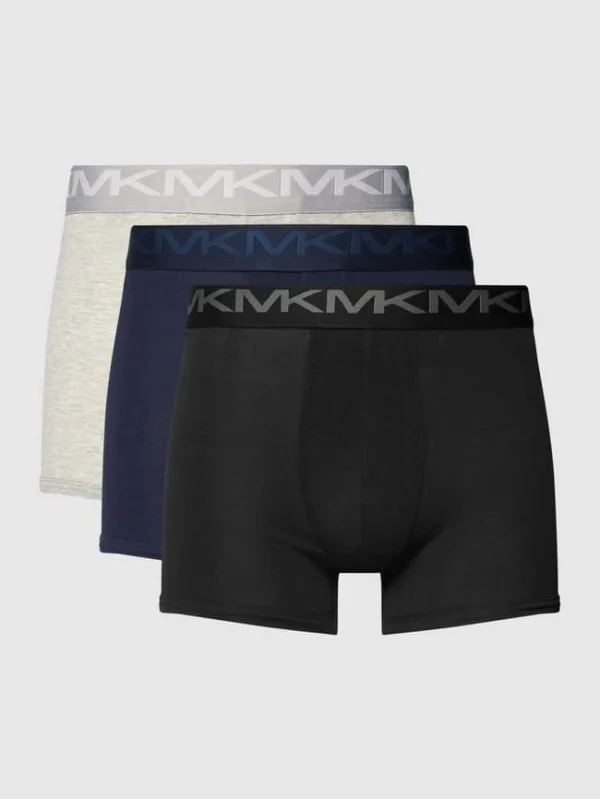 Coupon ? MICHAEL Michael Kors Trunks Mit Logo-Bund Im 3er-Pack Modell ‘STRETCH FACTOR BOXER’ – Dunkelblau ? 3