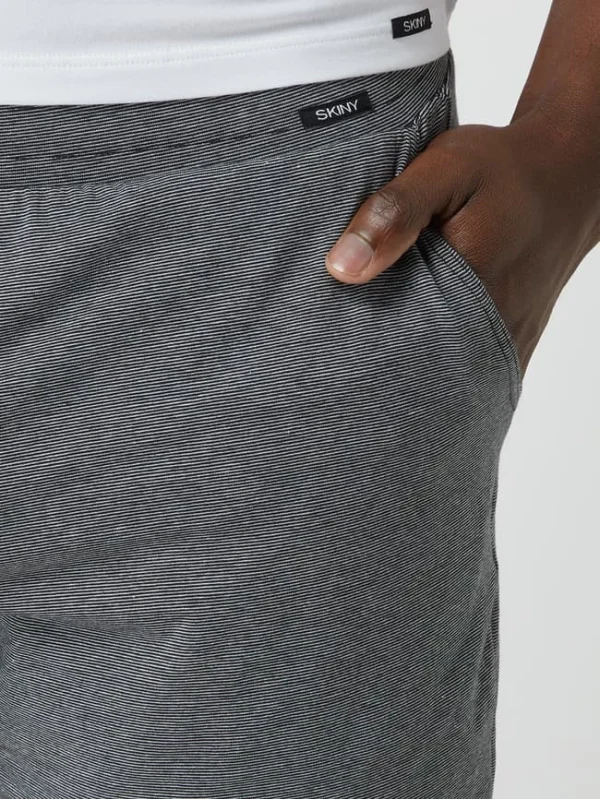 Auslauf ? Skiny Pyjama-Hose Mit Stretch-Anteil – Schwarz ? 4