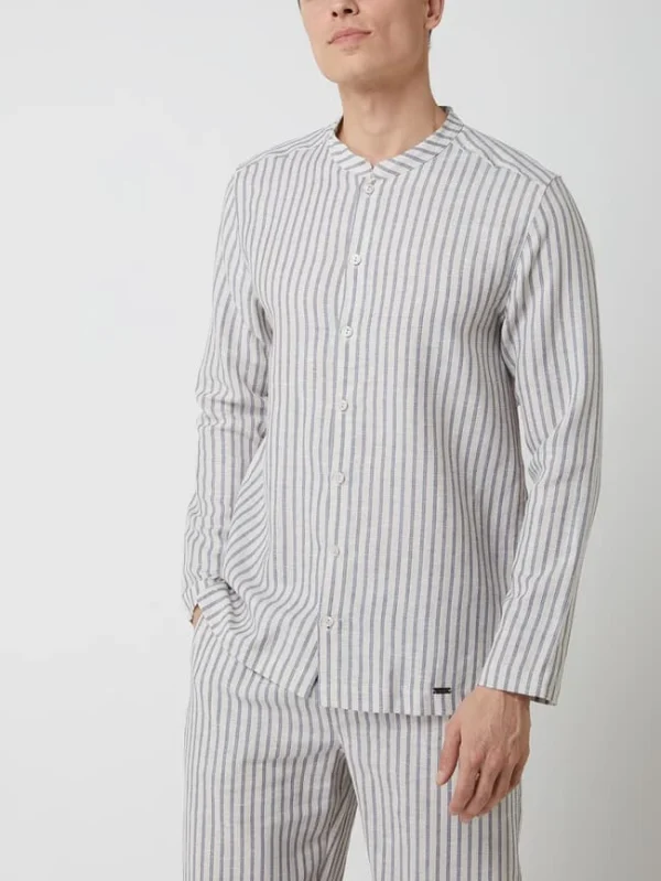 Top 10 ? Hanro Pyjama-Oberteil Aus Leinen-Baumwoll-Mix – Beige ? 5