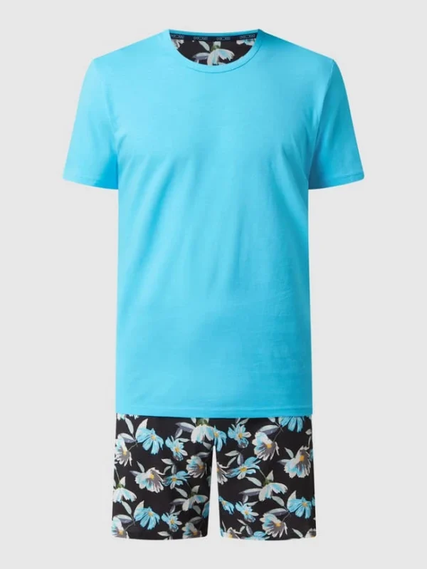 Schlussverkauf ? HOM Pyjama Aus Baumwolle Modell ‘Eden Roc’ – Türkis ? 3