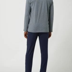 Blitzangebot ? HOM Pyjama Aus Baumwolle Modell ‘Lices’ – Dunkelblau ⌛ 12