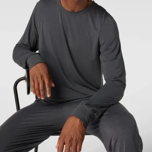 Schlussverkauf ? Schiesser Pyjama Von SCHIESSER Modell ‘Long Life Soft’ – Dunkelgrau ✔️ 10