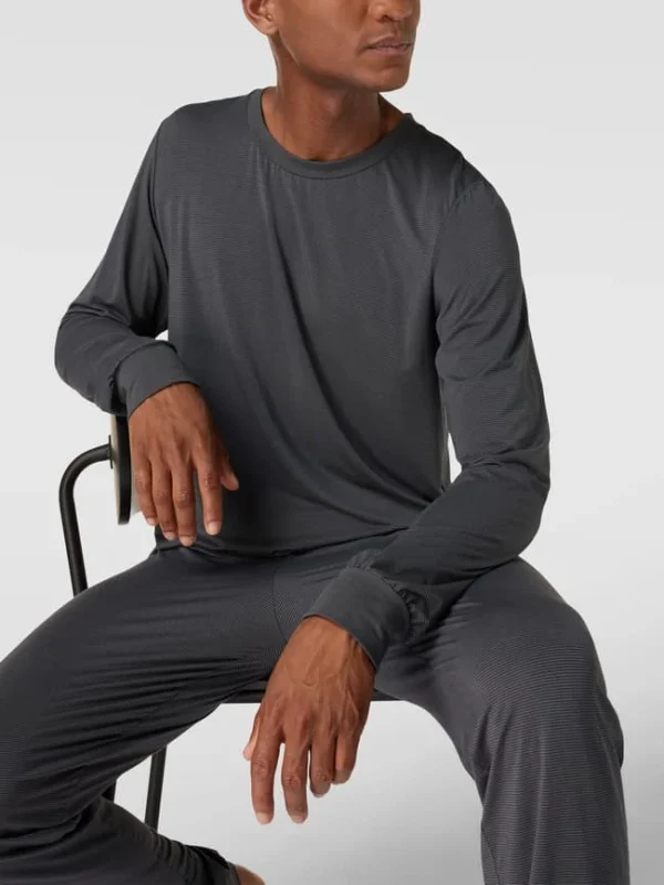 Schlussverkauf ? Schiesser Pyjama Von SCHIESSER Modell ‘Long Life Soft’ – Dunkelgrau ✔️ 4