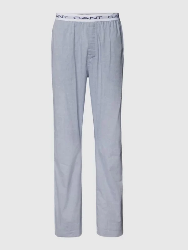 Bestpreis ? Gant Pyjama-Hose Mit Logo-Bund – Hellblau ? 3