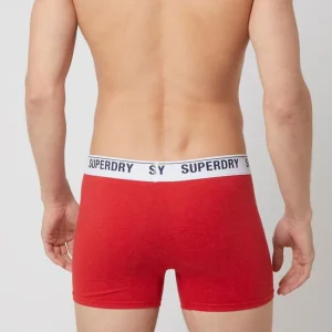 Coupon ⭐ Superdry Trunks Mit Stretch-Anteil – Rot Meliert ? 12