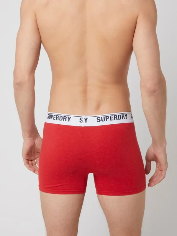 Coupon ⭐ Superdry Trunks Mit Stretch-Anteil – Rot Meliert ? 5