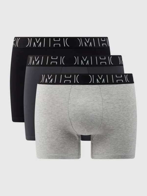 Billig ✨ HOM Trunks Mit Stretch-Anteil Im 3er-Pack Modell ‘Patrick’ – Dunkelgrau ✨ 1