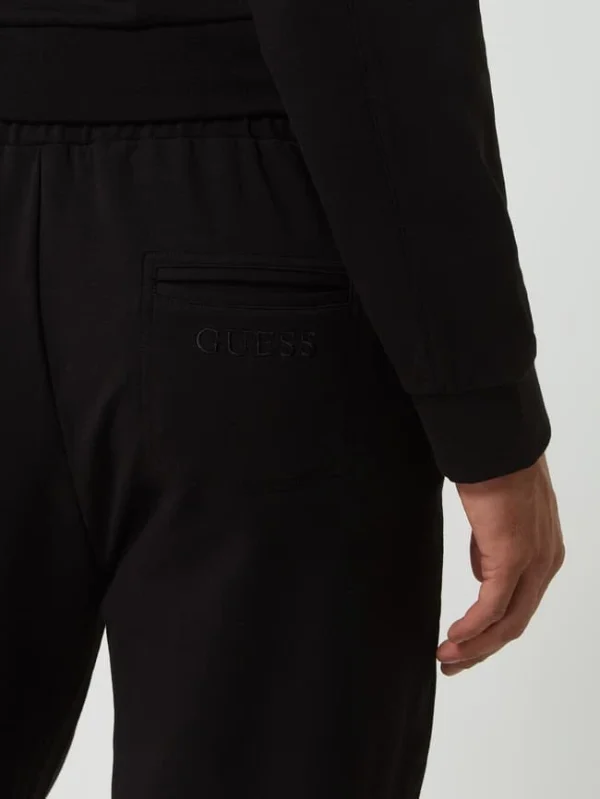 Schlussverkauf ? Guess Lounge-Hose Mit Stretch-Anteil Modell ‘Meyer’ – Schwarz ✔️ 4