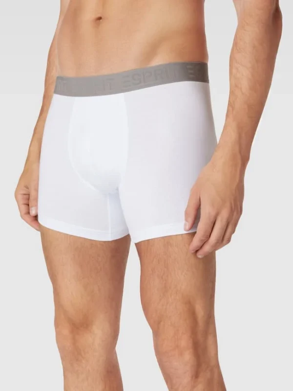Großhandel ⭐ Esprit Trunks Mit Label-Details Im 3er-Pack – Mittelgrau Meliert ✨ 4