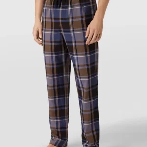 Blitzangebot ? Schiesser Pyjama-Hose Mit Glencheck-Muster Modell ‘Mix + Relax Hose Lang’ – Dunkelbraun ? 13