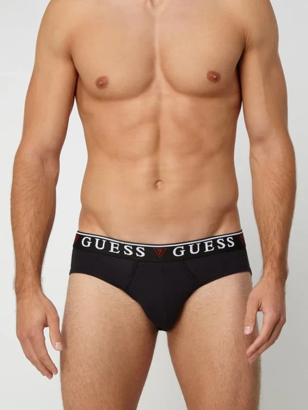 Bestes Angebot ⭐ Guess Slip Aus Baumwoll-Elasthan-Mix Im 3er-Pack – Mittelgrau ? 4
